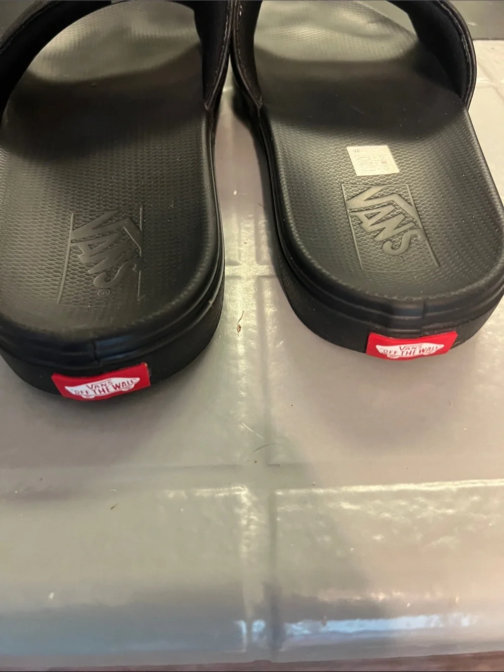 🔥VANS Men's Black Check Slide Sandals
